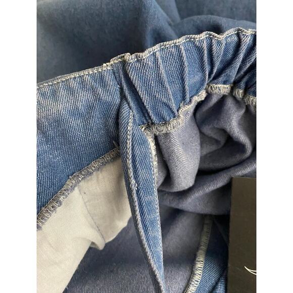 The Fifth Label Women's Infinity Skirt Classic Blue Denim Wrap Waist Stretch NWT - Picture 7 of 11